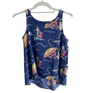 Ralph Lauren girl’s top blue print size 10 y.o
